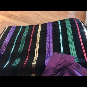 Eloquii sequin and velour pencil skirt